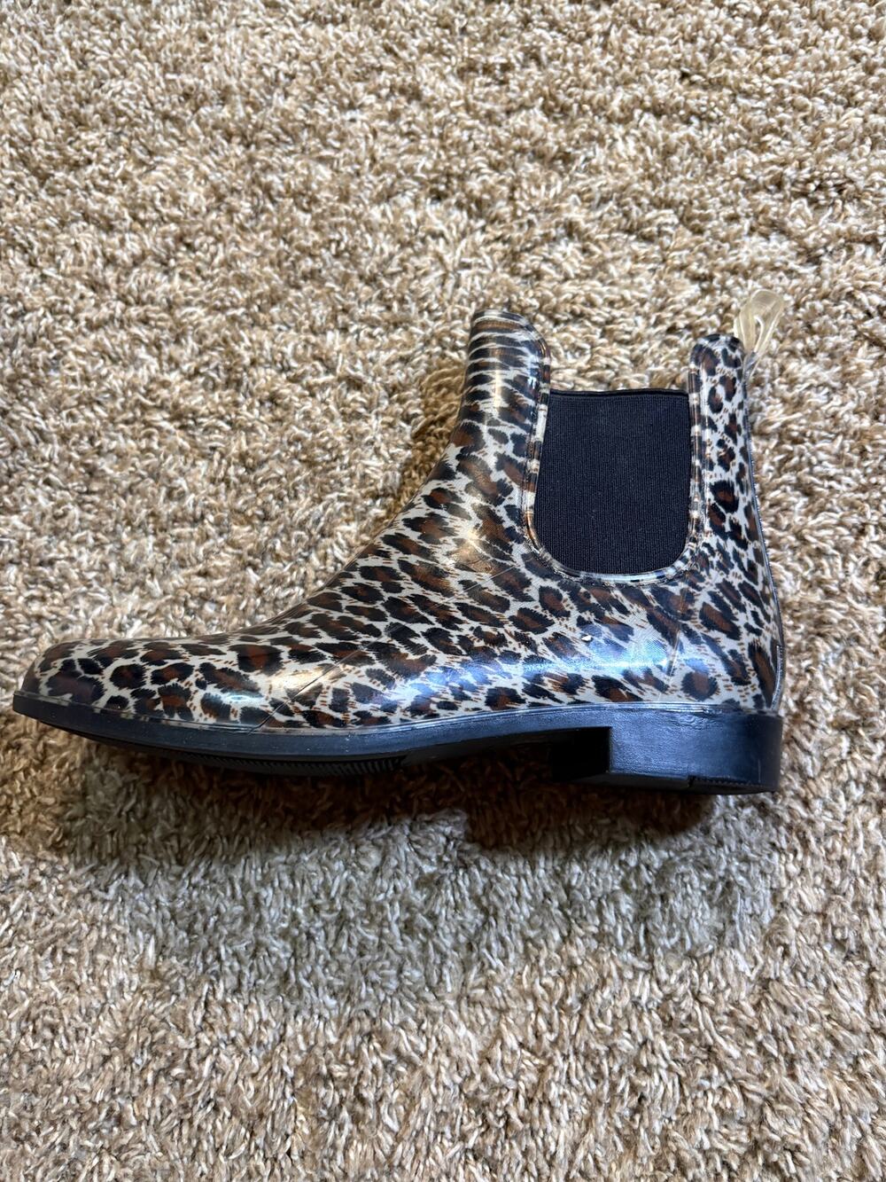 Merona Leopard Print Rain Boots Size 8